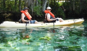 Kayakers in Three Sisters Springs, Crystal River, Florida